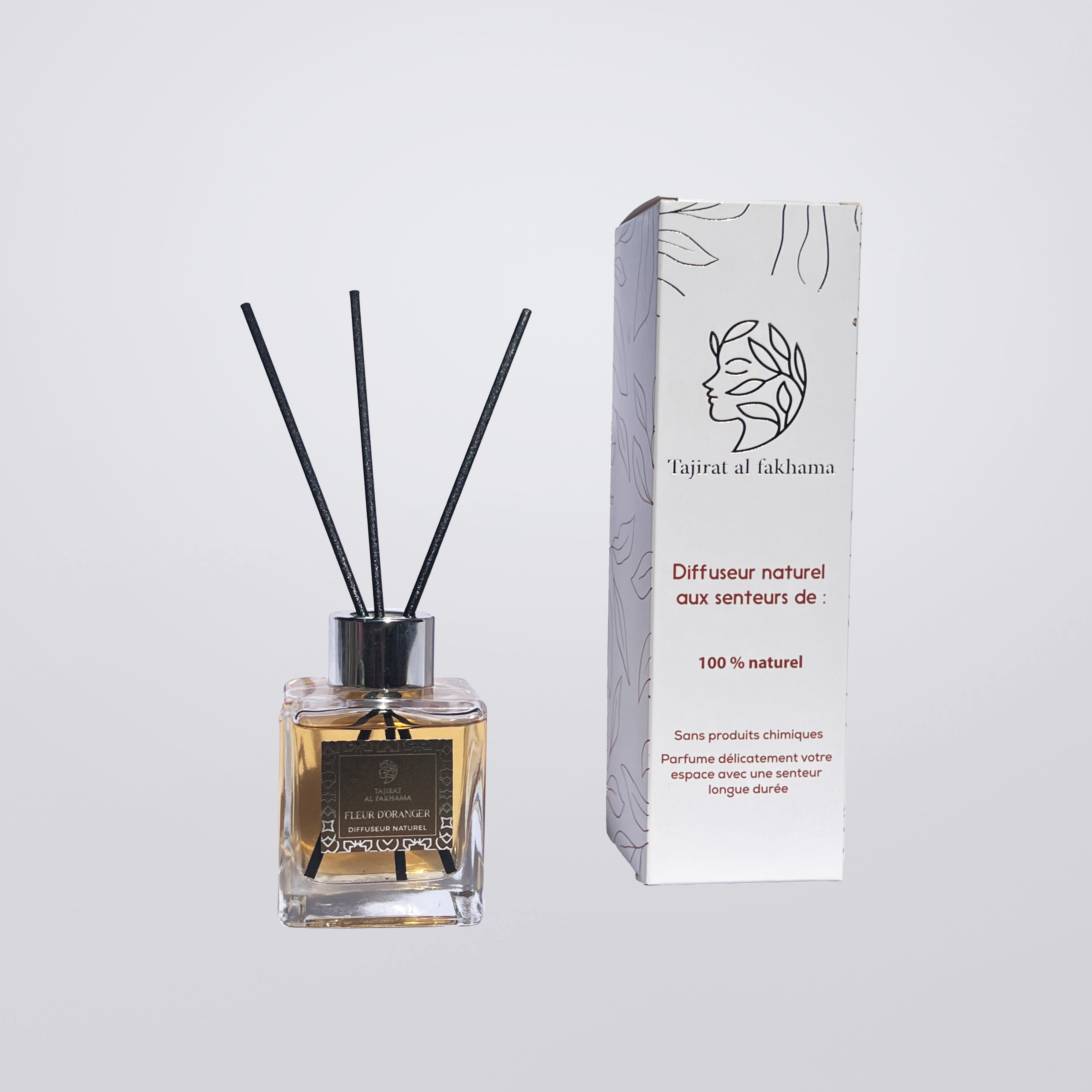 Diffuseur Naturel à la Fleur d’Oranger – Sans alcool 100 ml
